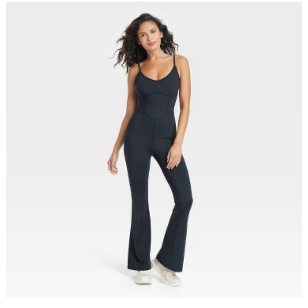 Women's Flare Long Bodysuit - JoyLab Black